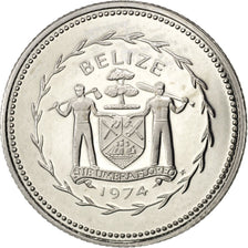 BELIZE, 10 Cents, 1974, Franklin Mint, KM #40, MS(65-70), Copper-Nickel, 16.95,.