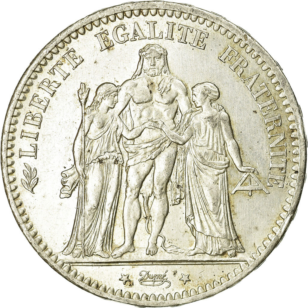 Coin, France, Hercule, 5 Francs, 1876, Paris, VF(30-35), Silver, KM:820.1