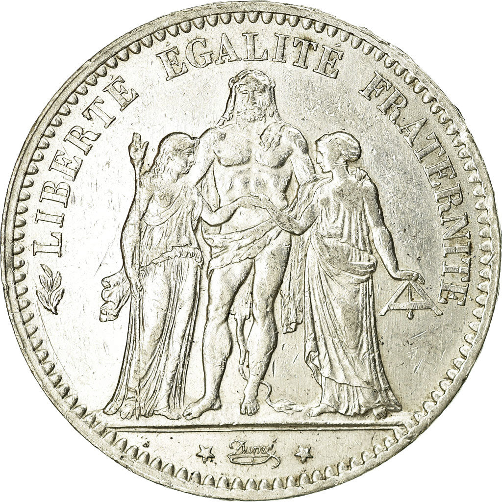 Coin, France, Hercule, 5 Francs, 1876, Paris, EF(40-45), Silver, KM:820.1