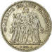 Moneta, Francia, Hercule, 5 Francs, 1874, Paris, MB, Argento, KM:820.1