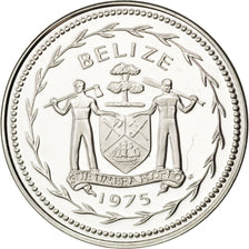 BELIZE, 5 Cents, 1975, Franklin Mint, KM #47a, MS(65-70), Silver, 20, 4.31