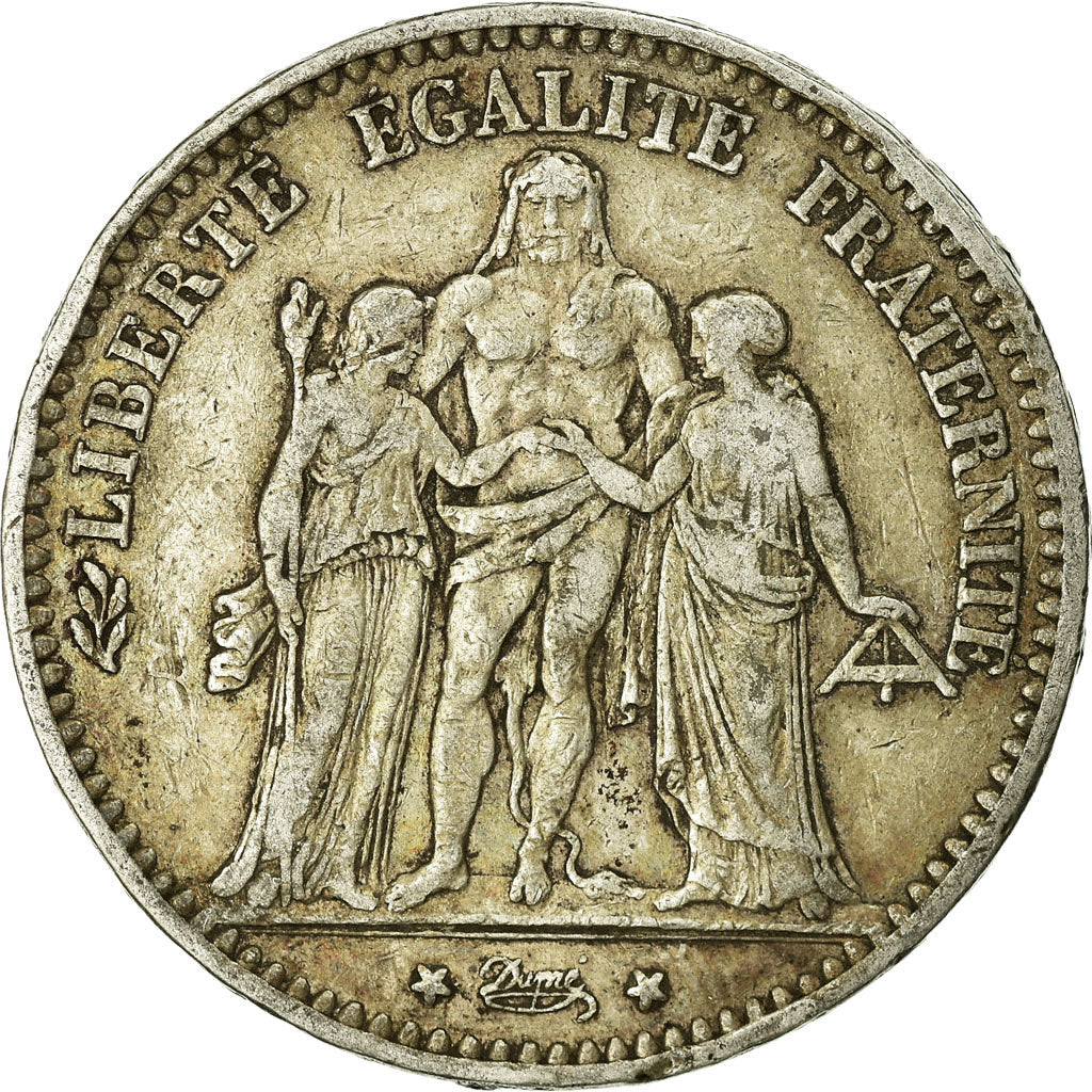 Coin, France, Hercule, 5 Francs, 1874, Paris, VF(20-25), Silver, KM:820.1