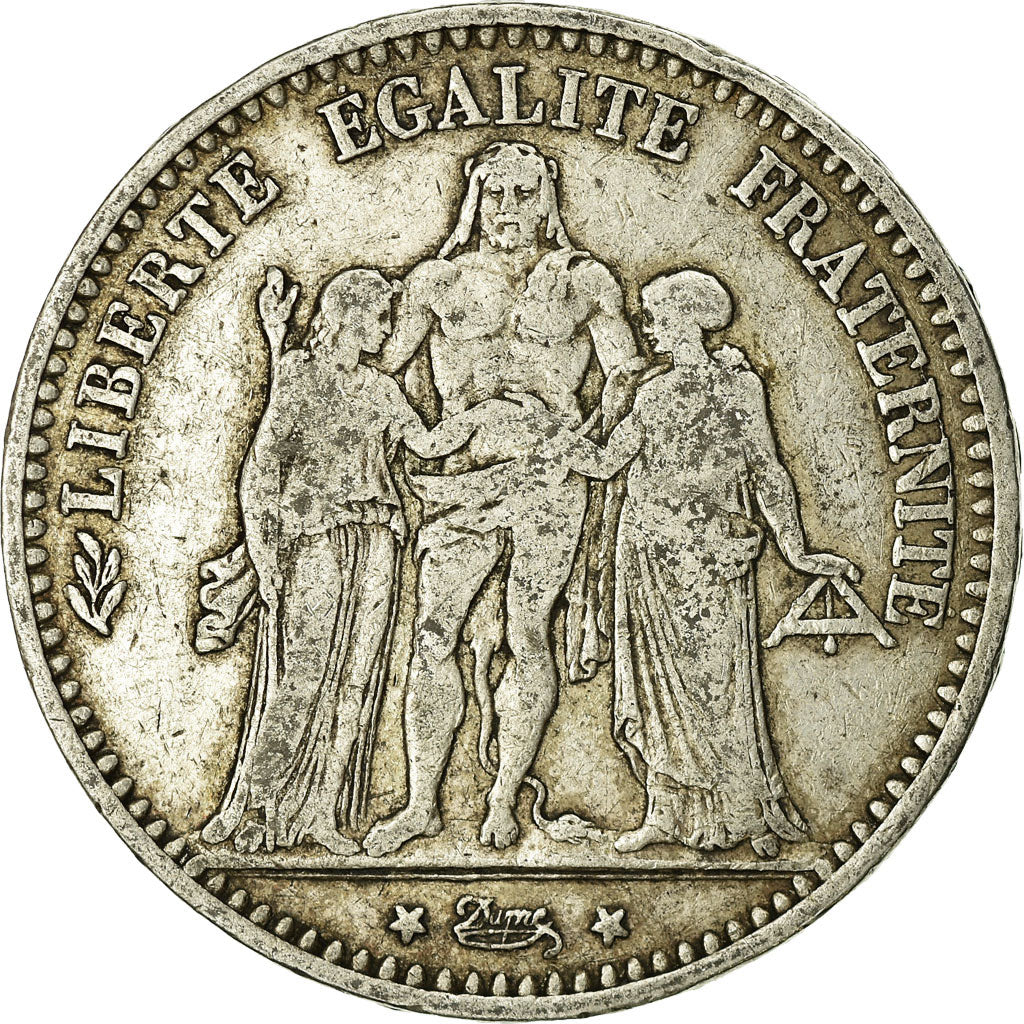 Coin, France, Hercule, 5 Francs, 1874, Paris, VF(20-25), Silver, KM:820.1