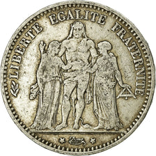 Coin, France, Hercule, 5 Francs, 1874, Paris, VF(20-25), Silver, KM:820.1