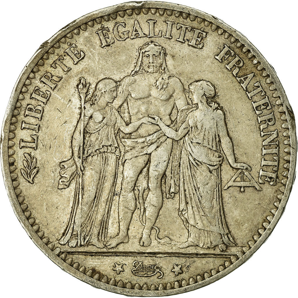 Coin, France, Hercule, 5 Francs, 1874, Paris, VF(20-25), Silver, KM:820.1