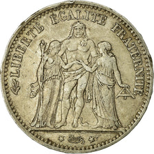 Coin, France, Hercule, 5 Francs, 1874, Paris, VF(20-25), Silver, KM:820.1