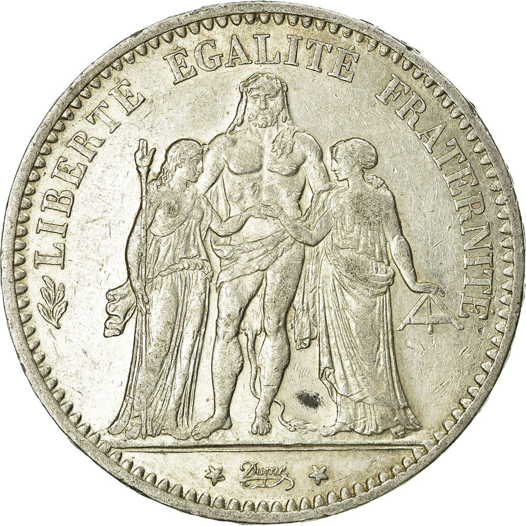Coin, France, Hercule, 5 Francs, 1874, Paris, VF(30-35), Silver, KM:820.1
