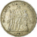 Moneta, Francia, Hercule, 5 Francs, 1874, Paris, MB+, Argento, KM:820.1
