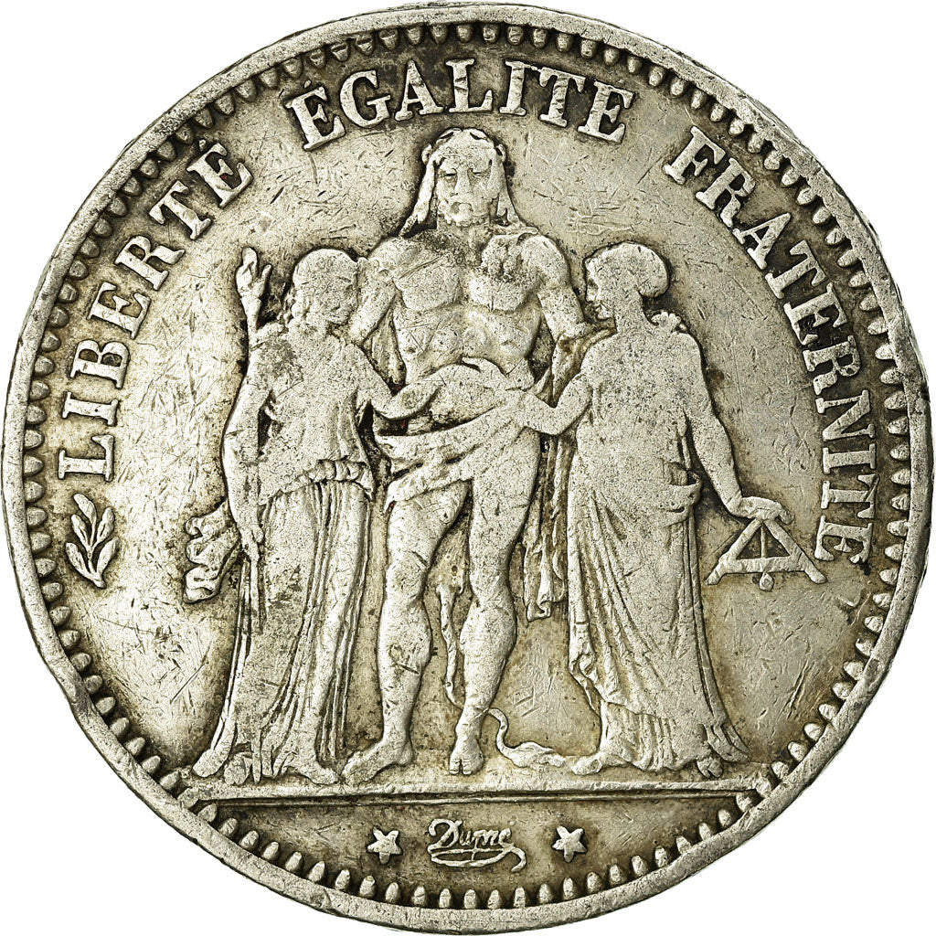 Münze, Frankreich, Hercule, 5 Francs, 1874, Paris, S+, Silber, KM:820.1