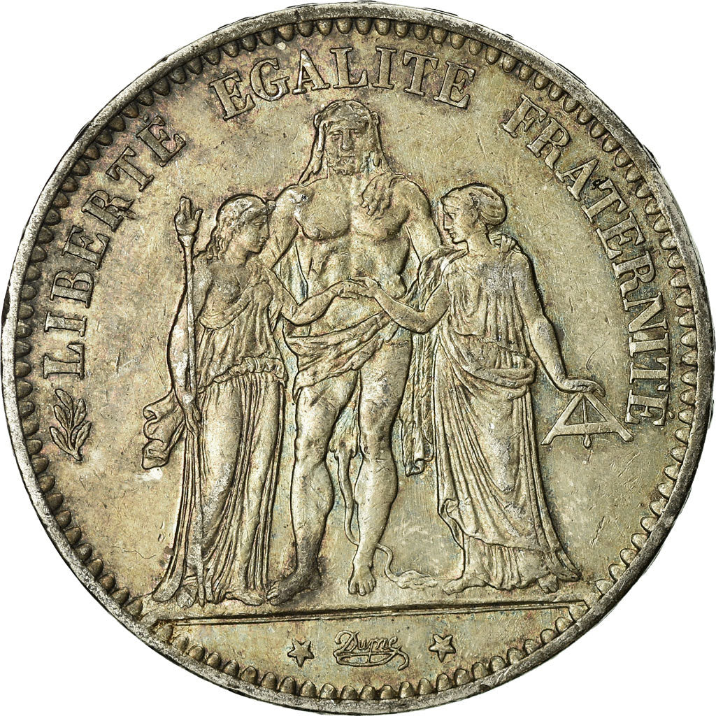 Munten, Frankrijk, Hercule, 5 Francs, 1874, Paris, FR+, Zilver, KM:820.1