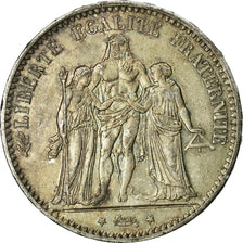 Munten, Frankrijk, Hercule, 5 Francs, 1874, Paris, FR+, Zilver, KM:820.1