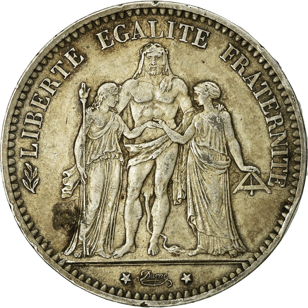 Coin, France, Hercule, 5 Francs, 1874, Paris, VF(20-25), Silver, KM:820.1