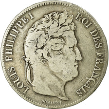 Moneta, Francia, Louis-Philippe, 5 Francs, 1833, Lille, MB, Argento, KM:749.13