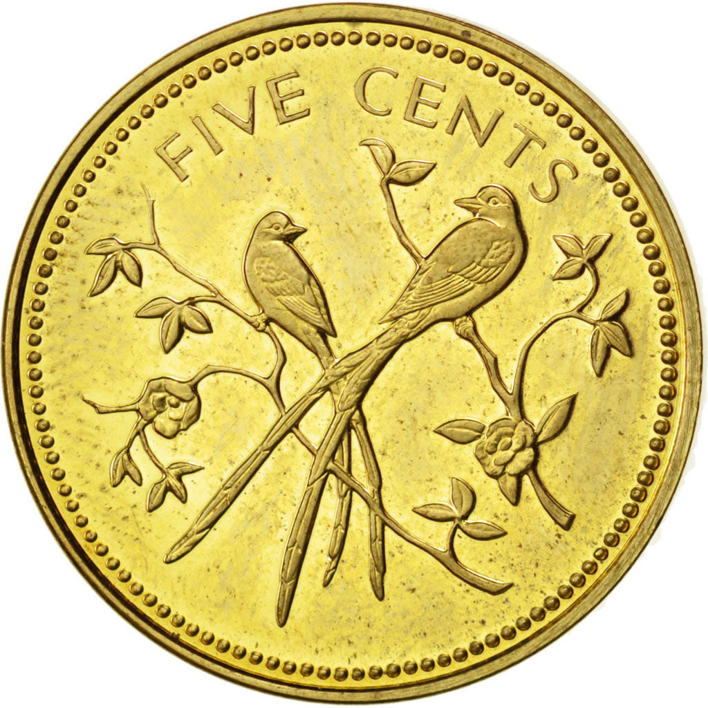 Belize, 5 Cents, 1974, KM #39, MS(65-70), Nickel-Bronze, 3.63