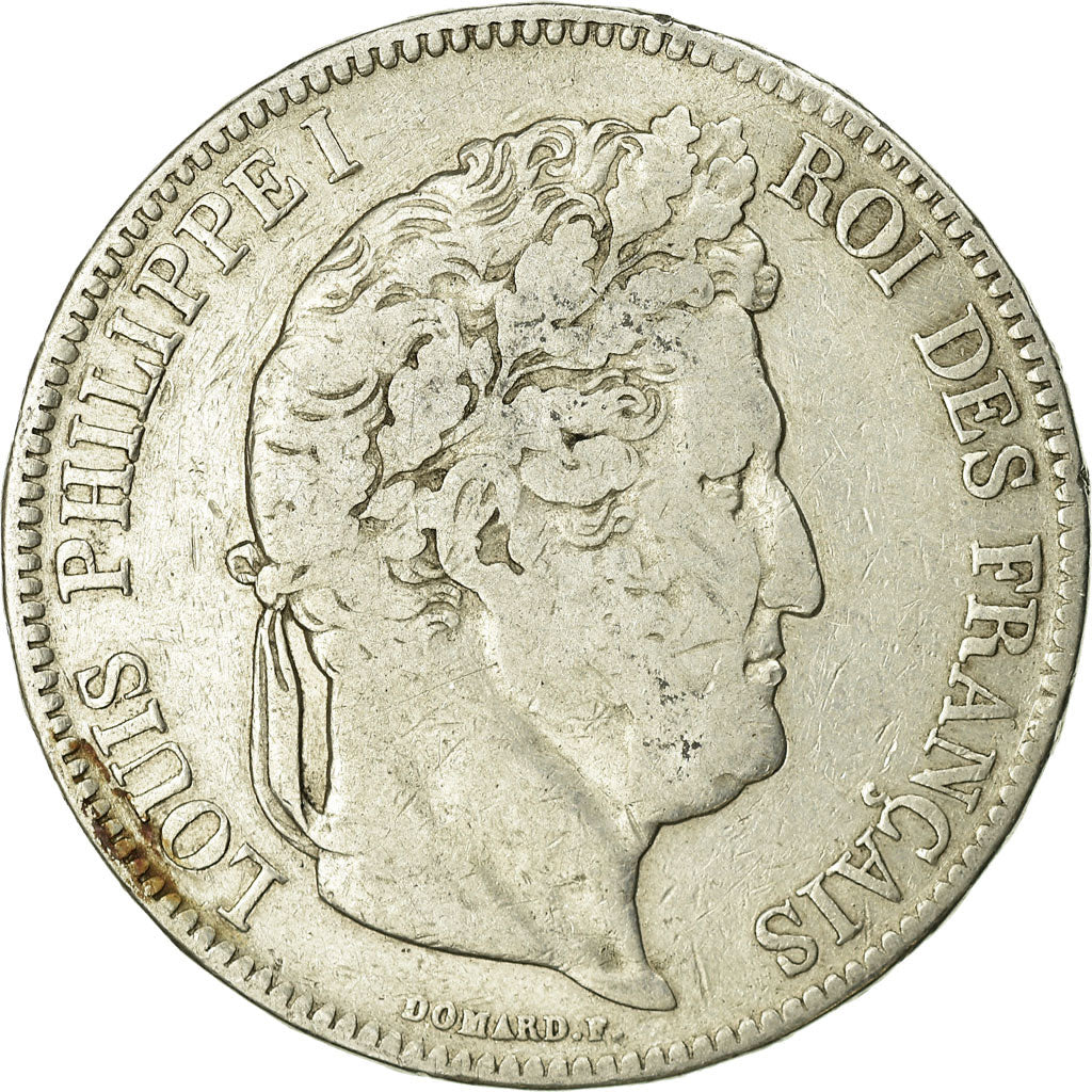 Coin, France, Louis-Philippe, 5 Francs, 1833, La Rochelle, VF(20-25), Silver