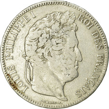 Coin, France, Louis-Philippe, 5 Francs, 1833, La Rochelle, VF(20-25), Silver