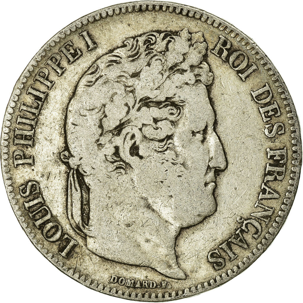 Münze, Frankreich, Louis-Philippe, 5 Francs, 1833, Bordeaux, S, Silber