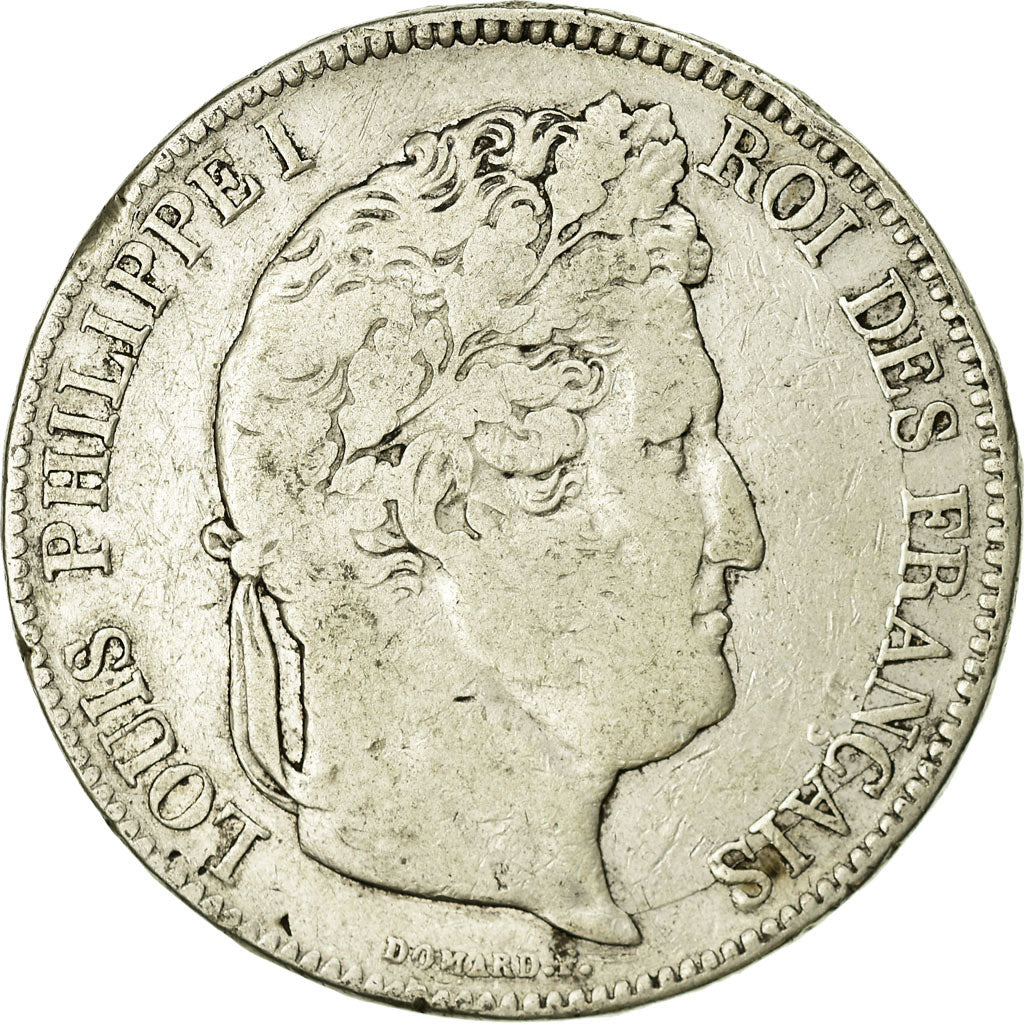 Coin, France, Louis-Philippe, 5 Francs, 1833, Nantes, VF(20-25), Silver