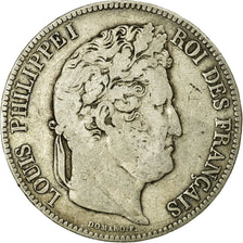 Coin, France, Louis-Philippe, 5 Francs, 1833, Nantes, VF(20-25), Silver