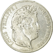 Münze, Frankreich, Louis-Philippe, 5 Francs, 1833, Strasbourg, S, Silber