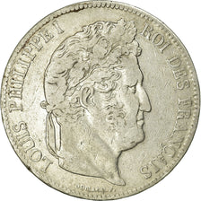 Coin, France, Louis-Philippe, 5 Francs, 1836, Lille, VF(20-25), Silver