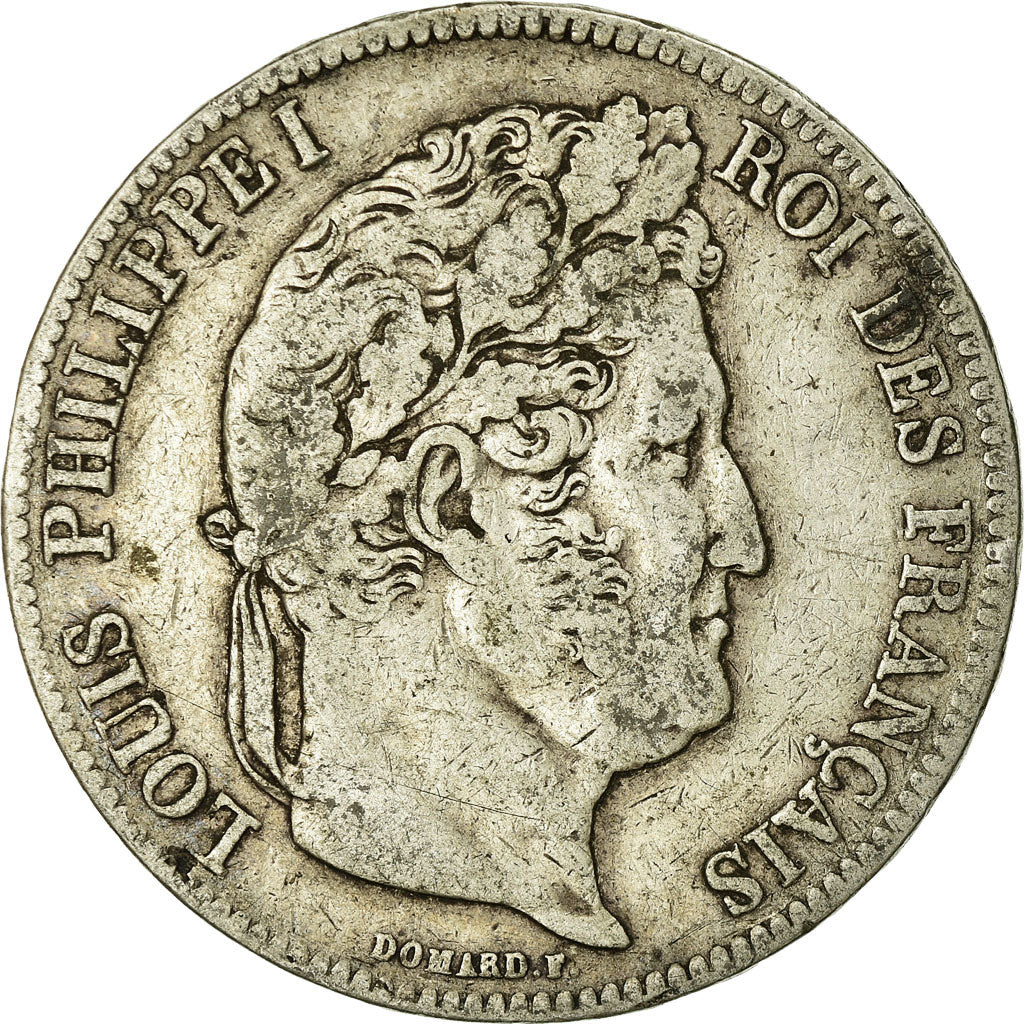 Monnaie, France, Louis-Philippe, 5 Francs, 1836, Strasbourg, TB, Argent