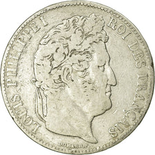 Monnaie, France, Louis-Philippe, 5 Francs, 1836, Strasbourg, TB, Argent