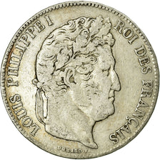 Coin, France, Louis-Philippe, 5 Francs, 1836, Rouen, VF(20-25), Silver