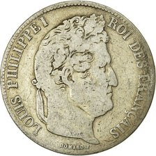 Coin, France, Louis-Philippe, 5 Francs, 1836, Rouen, VF(20-25), Silver