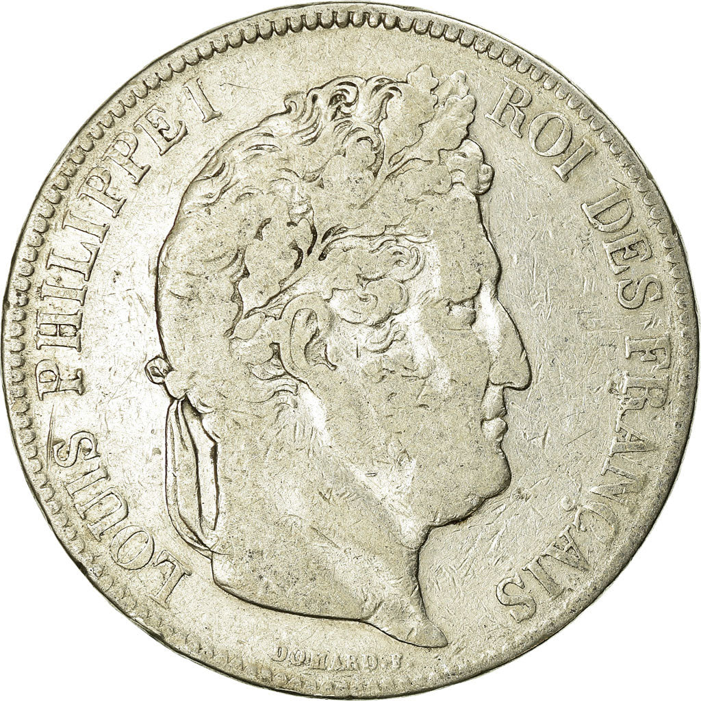 Monnaie, France, Louis-Philippe, 5 Francs, 1836, Paris, TB, Argent, Gadoury:678