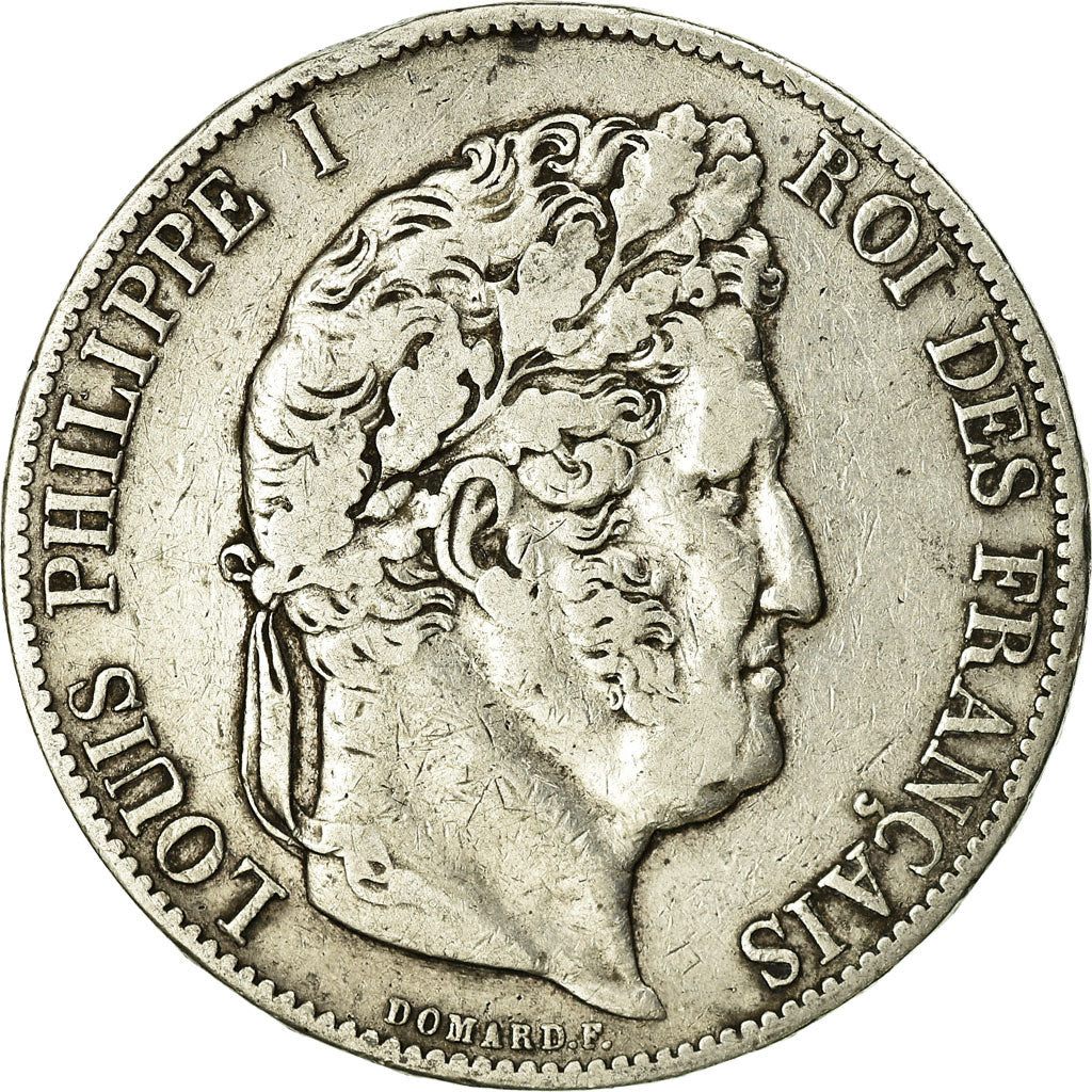 Monnaie, France, Louis-Philippe, 5 Francs, 1844, Paris, TB, Argent