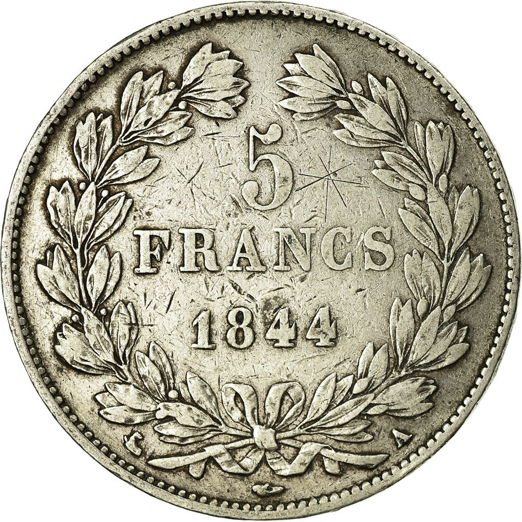 Monnaie, France, Louis-Philippe, 5 Francs, 1844, Paris, TB, Argent