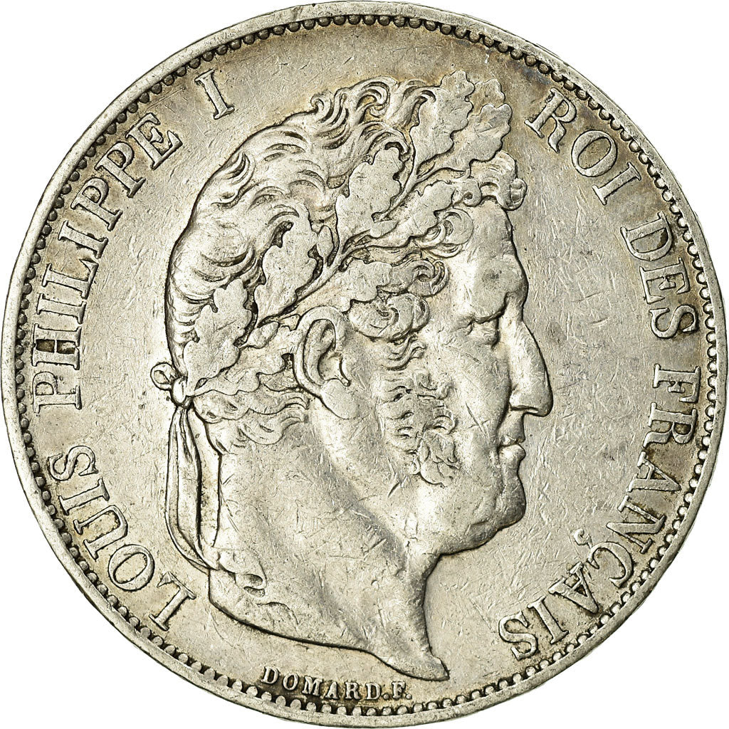 Monnaie, France, Louis-Philippe, 5 Francs, 1844, Lille, TB, Argent