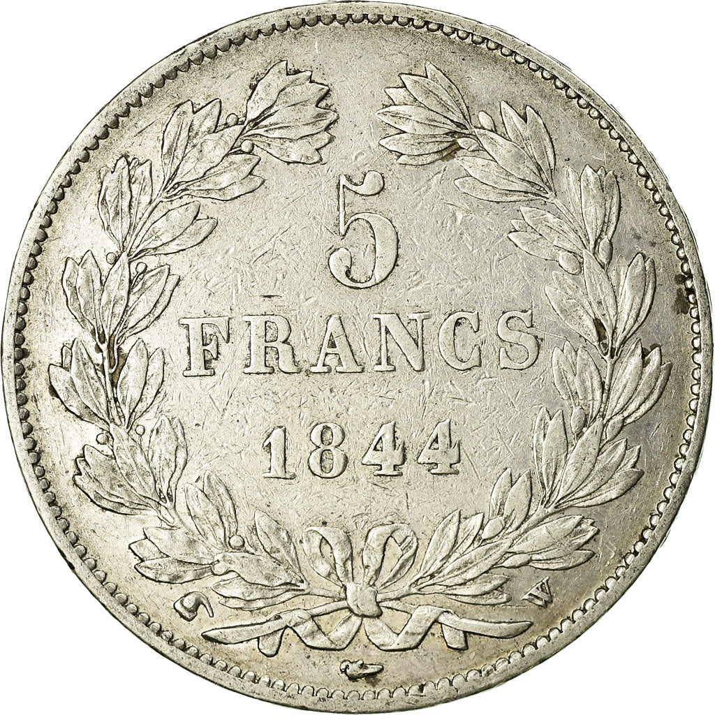 Monnaie, France, Louis-Philippe, 5 Francs, 1844, Lille, TB, Argent
