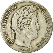 Münze, Frankreich, Louis-Philippe, 5 Francs, 1840, Paris, S, Silber, KM:749.1