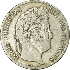 Coin, France, Louis-Philippe, 5 Francs, 1840, Lille, VF(20-25), Silver