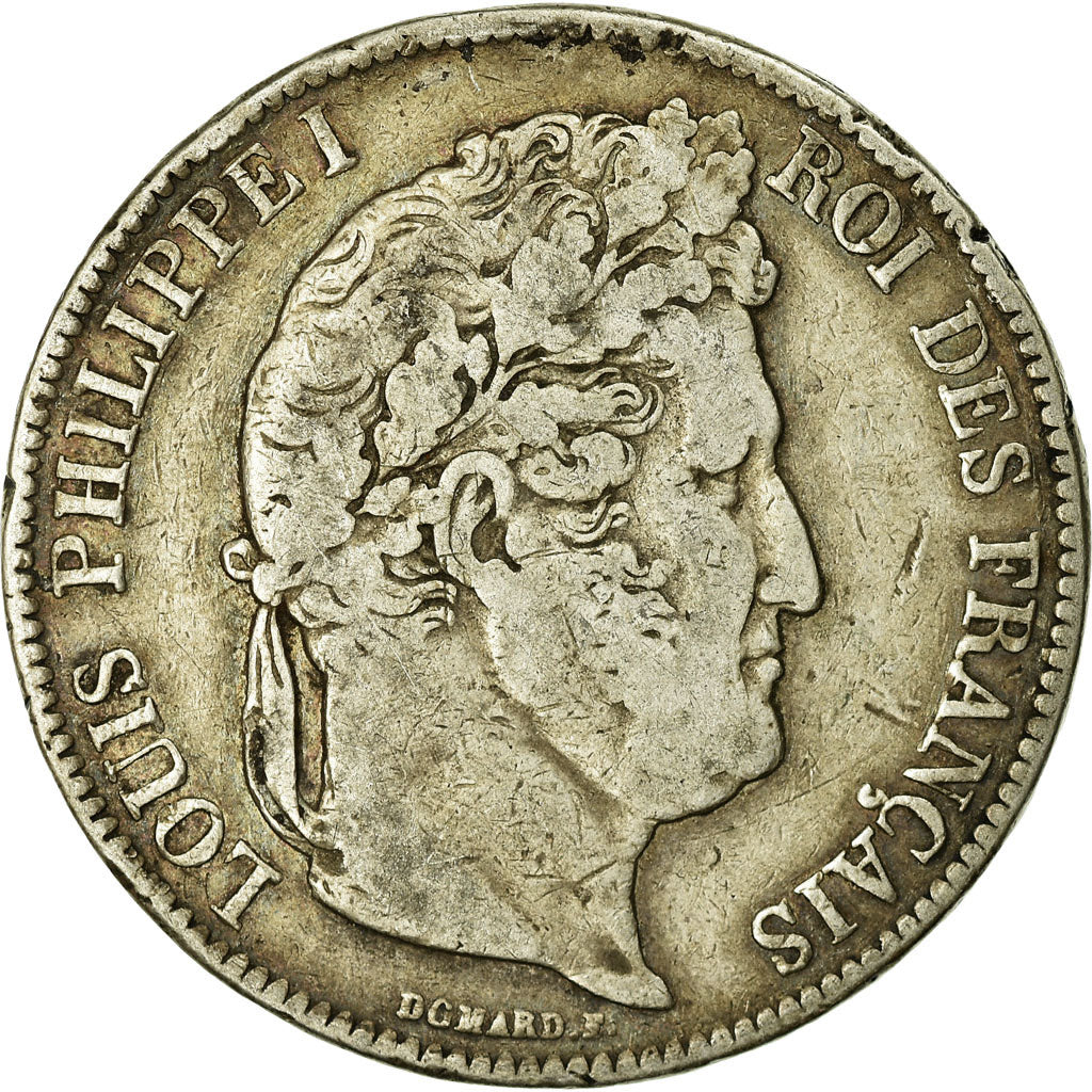 Coin, France, Louis-Philippe, 5 Francs, 1840, Rouen, VF(20-25), Silver
