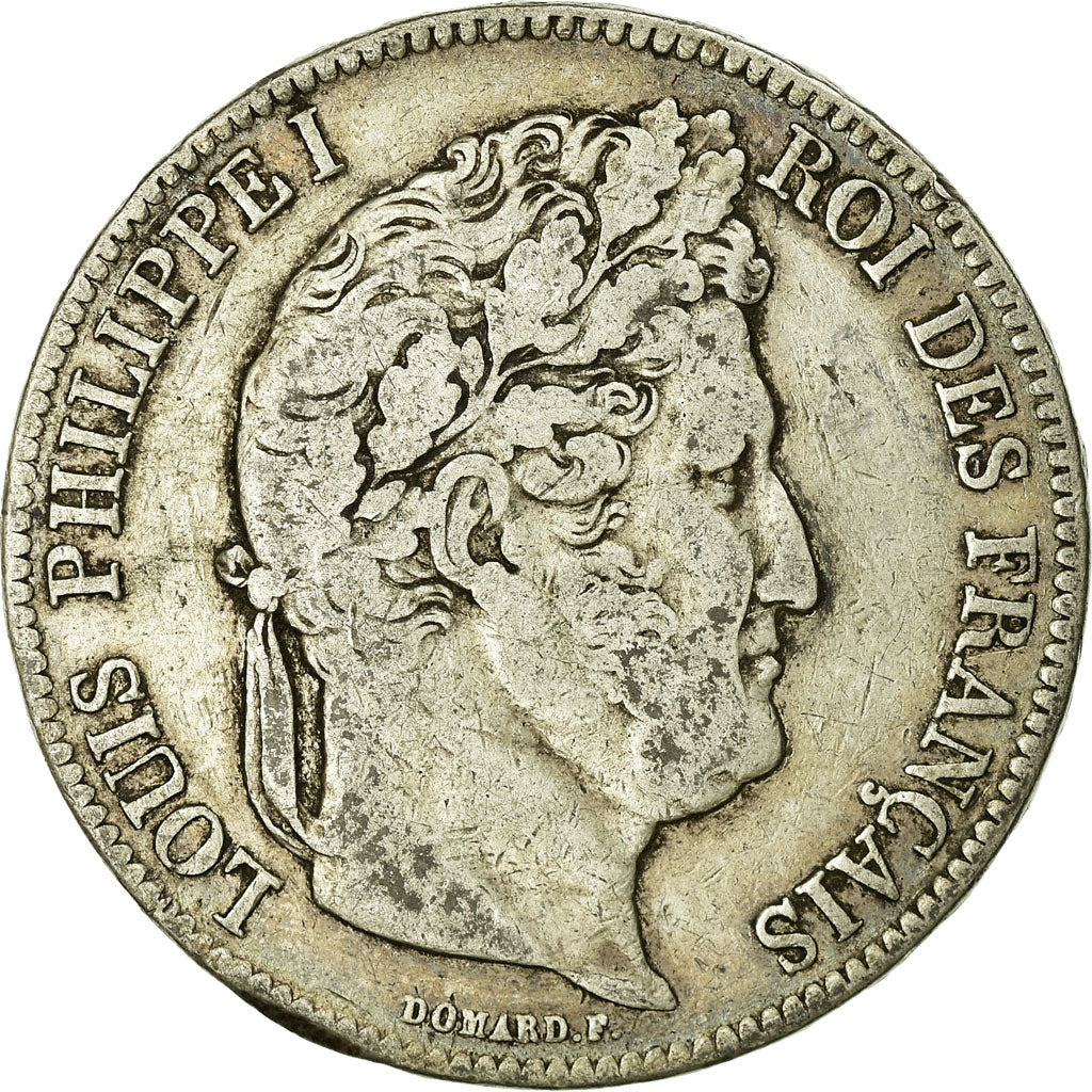 Coin, France, Louis-Philippe, 5 Francs, 1840, Rouen, VF(20-25), Silver