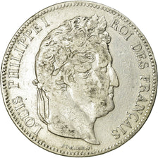 Coin, France, Louis-Philippe, 5 Francs, 1843, Strasbourg, VF(20-25), Silver