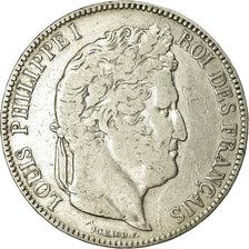 Coin, France, Louis-Philippe, 5 Francs, 1843, Lille, VF(20-25), Silver