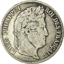 Coin, France, Louis-Philippe, 5 Francs, 1834, Rouen, VF(20-25), Silver
