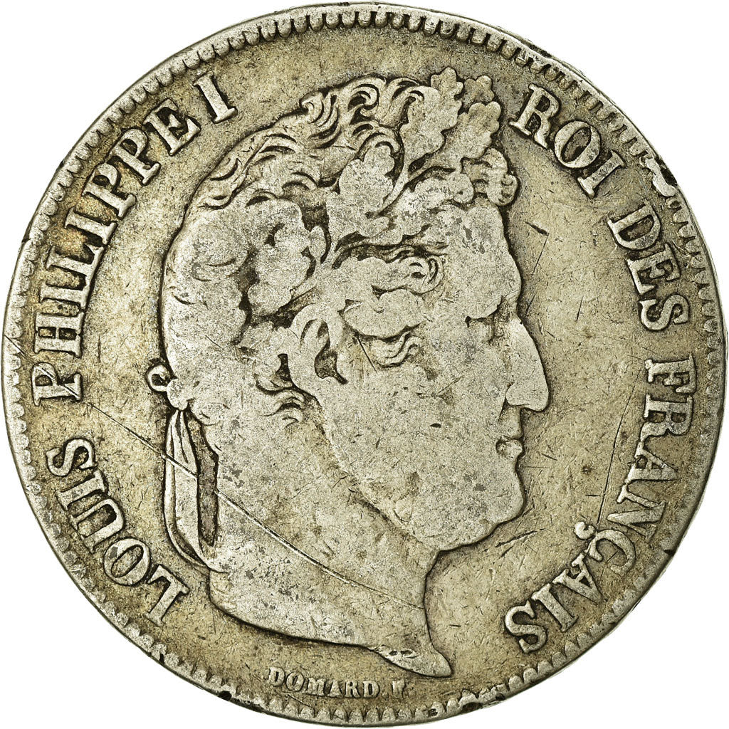 Münze, Frankreich, Louis-Philippe, 5 Francs, 1834, Rouen, S, Silber, KM:749.2