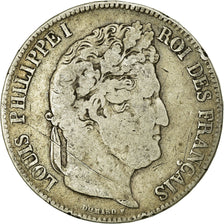 Münze, Frankreich, Louis-Philippe, 5 Francs, 1834, Rouen, S, Silber, KM:749.2