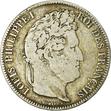 Coin, France, Louis-Philippe, 5 Francs, 1834, Nantes, VF(20-25), Silver