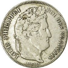 Coin, France, Louis-Philippe, 5 Francs, 1834, La Rochelle, VF(20-25), Silver