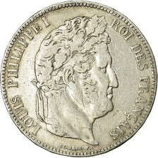 Coin, France, Louis-Philippe, 5 Francs, 1834, La Rochelle, VF(20-25), Silver
