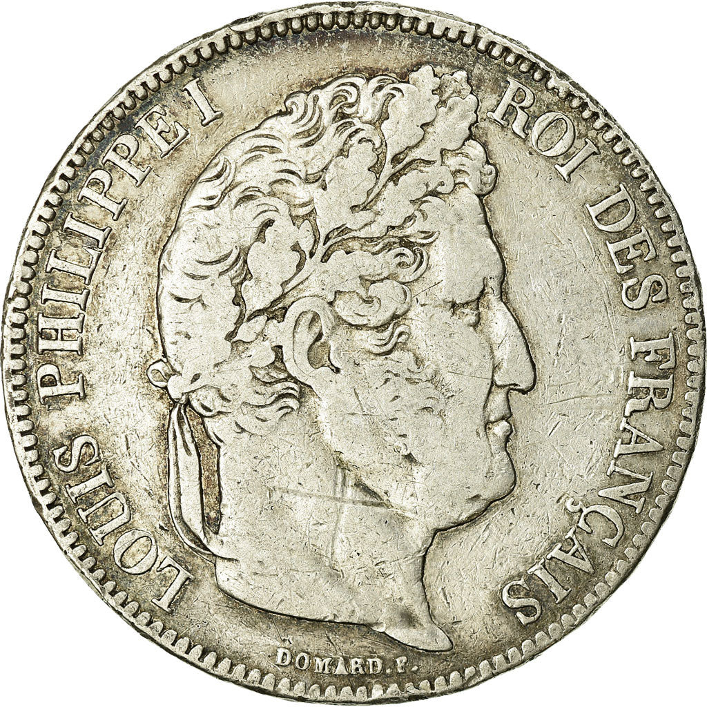 Moneta, Francia, Louis-Philippe, 5 Francs, 1834, Lille, MB, Argento, KM:749.13