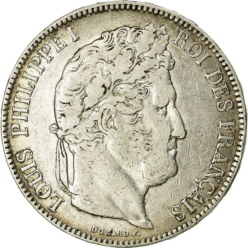 Coin, France, Louis-Philippe, 5 Francs, 1834, Lille, VF(20-25), Silver