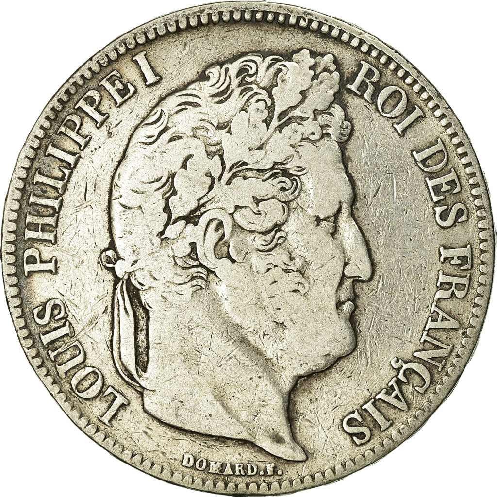 Moneta, Francia, Louis-Philippe, 5 Francs, 1834, Lille, MB, Argento, KM:749.13