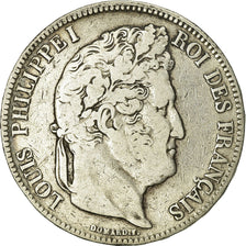 Moneta, Francia, Louis-Philippe, 5 Francs, 1834, Lille, MB, Argento, KM:749.13